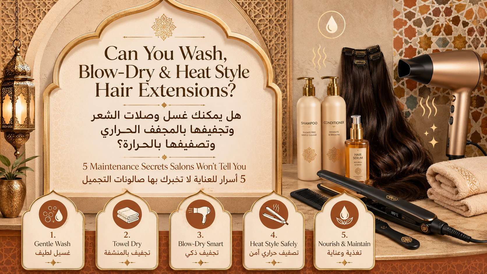 Can You Wash, Blow-Dry & Heat Style Hair Extensions?