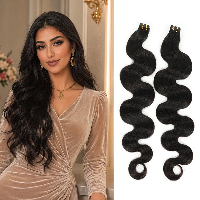 RICH COCO Mini Sticker Hair Extension| High Quality & Remy Hair