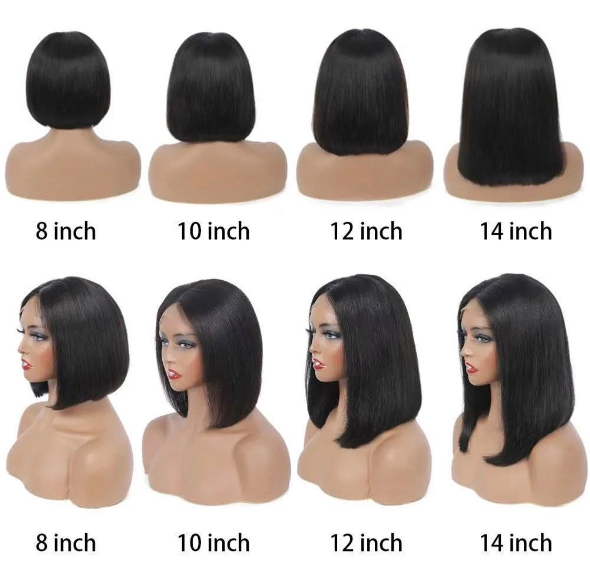 RICH COCO Bob Human Hair Wig | 13×4 Lace Front & 2×6 Lace Closure Wig