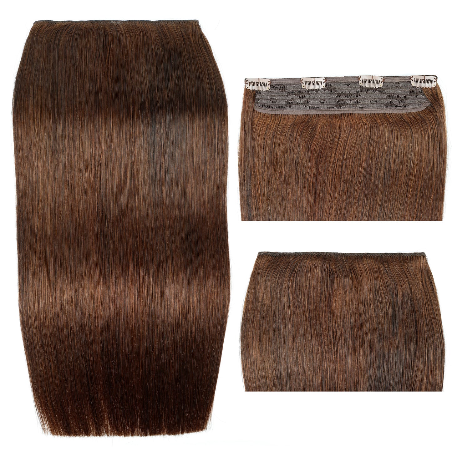 Straight Clip In Real Human Hair Extensions