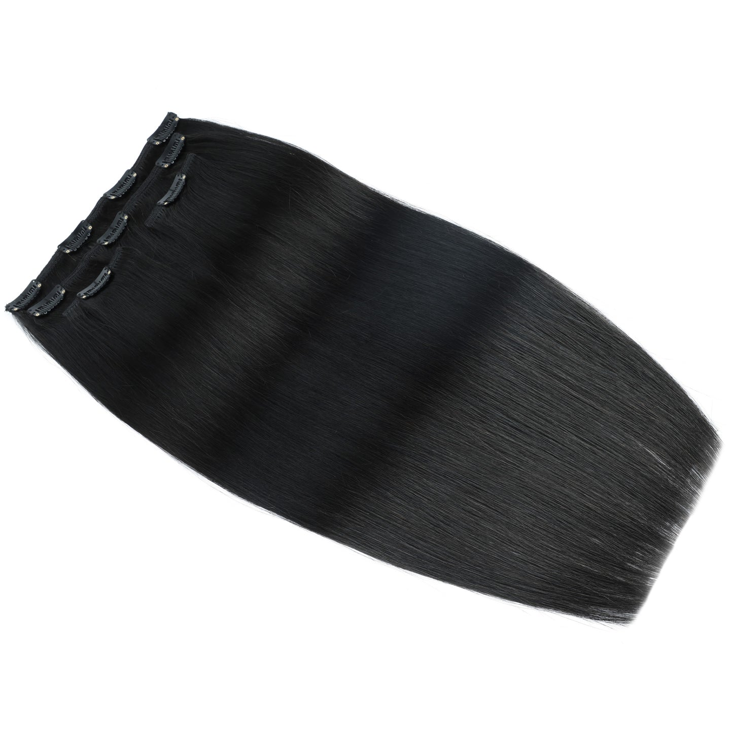 Straight Clip-In Hair Extensions Real human hair