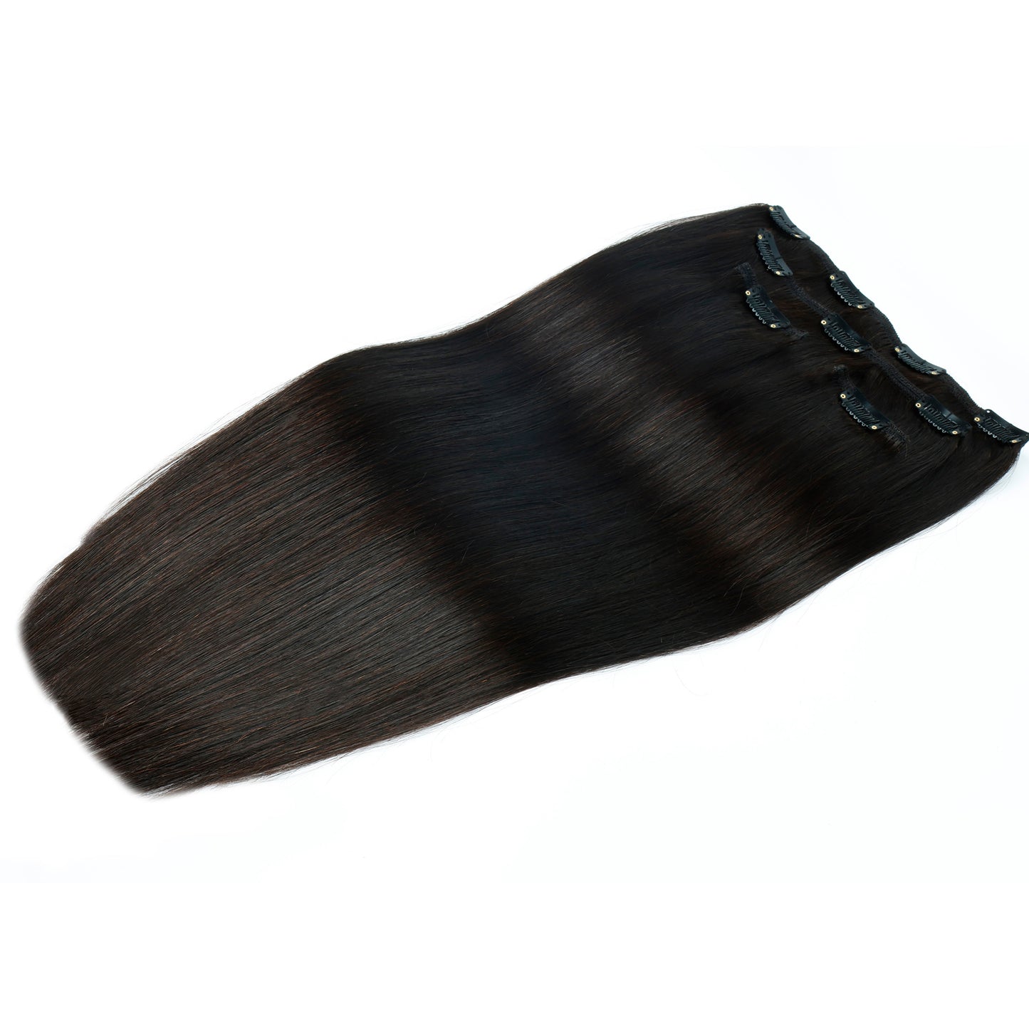 Straight Clip-In Hair Extensions Real human hair