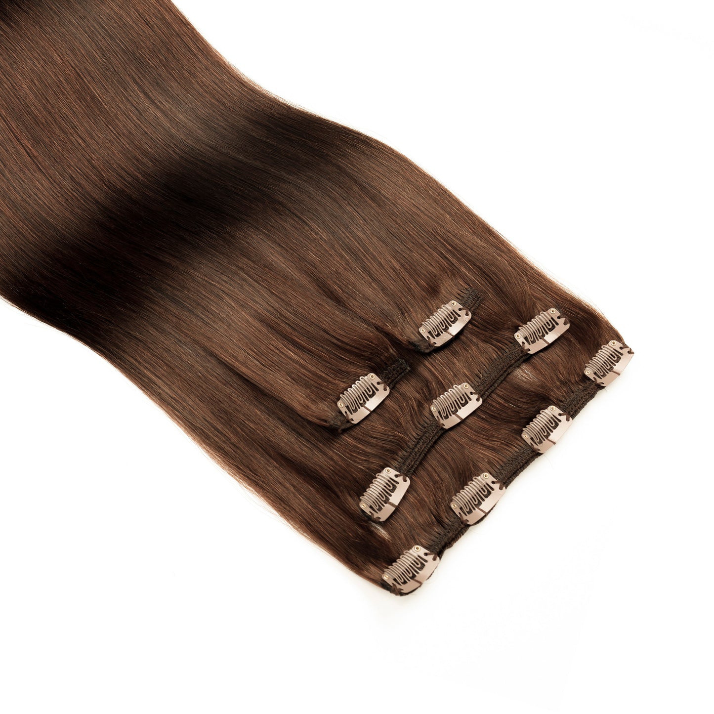 Straight Clip-In Hair Extensions Real human hair