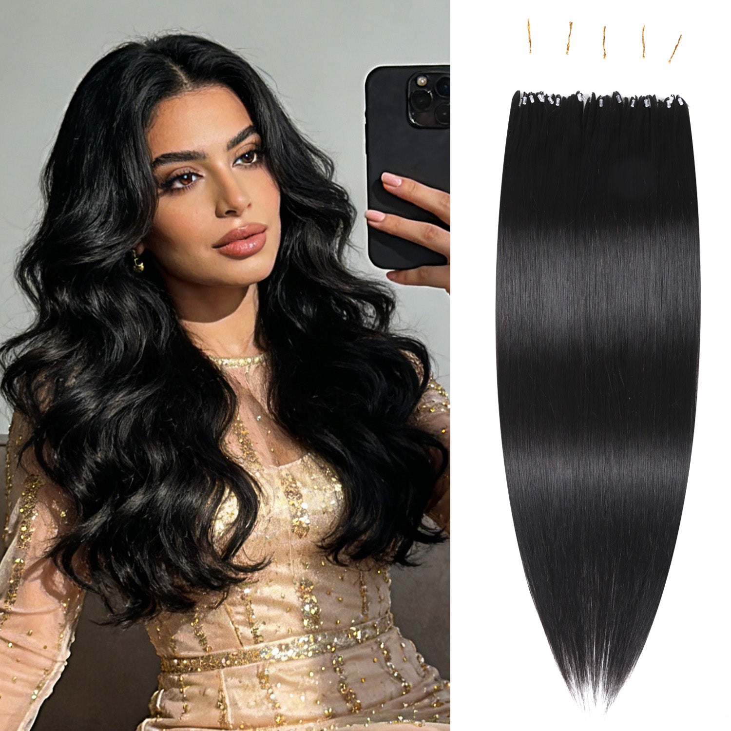 RICH COCO H6 Premium 100% Human Hair Straight Extensions – Restyle Freely