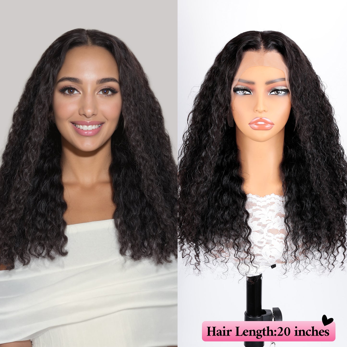 13x4 Lace Wig Bouncy Curls Wig Real Human Hair