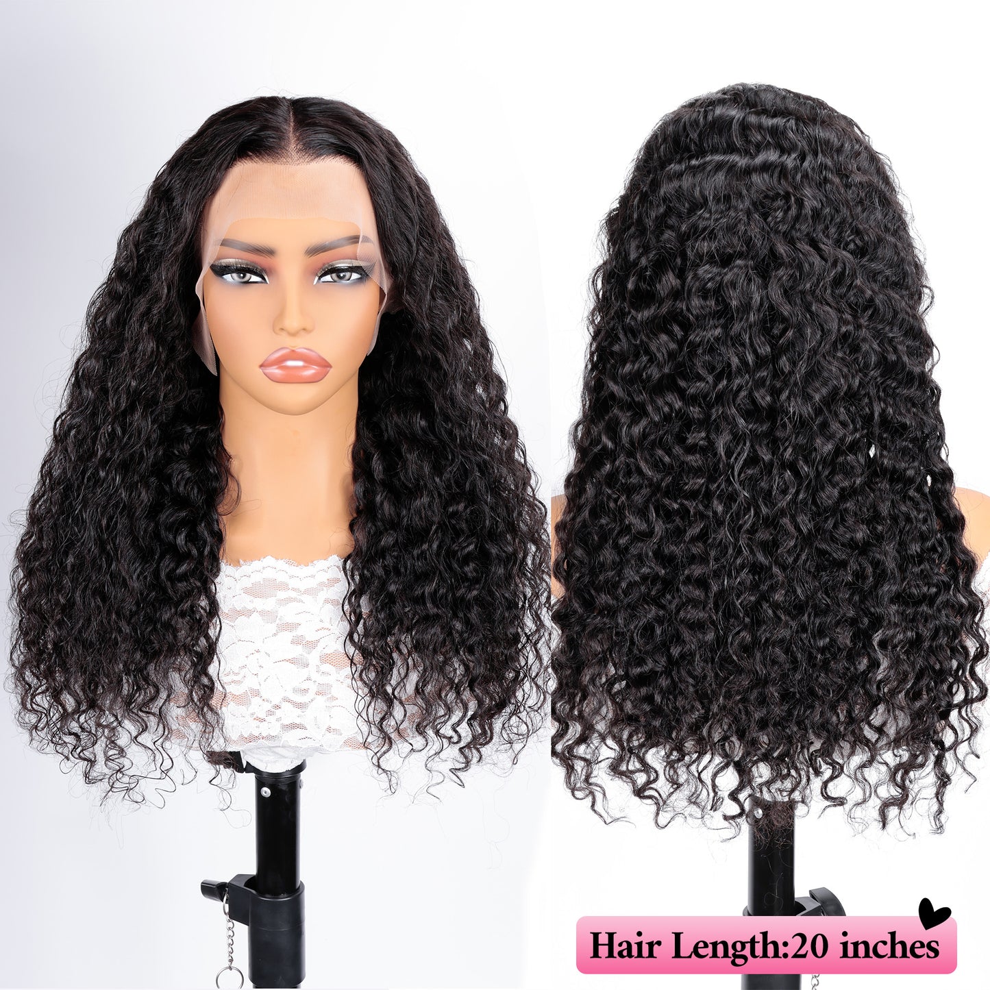 13x4 Lace Wig Water Wave Wig Real Human Hair