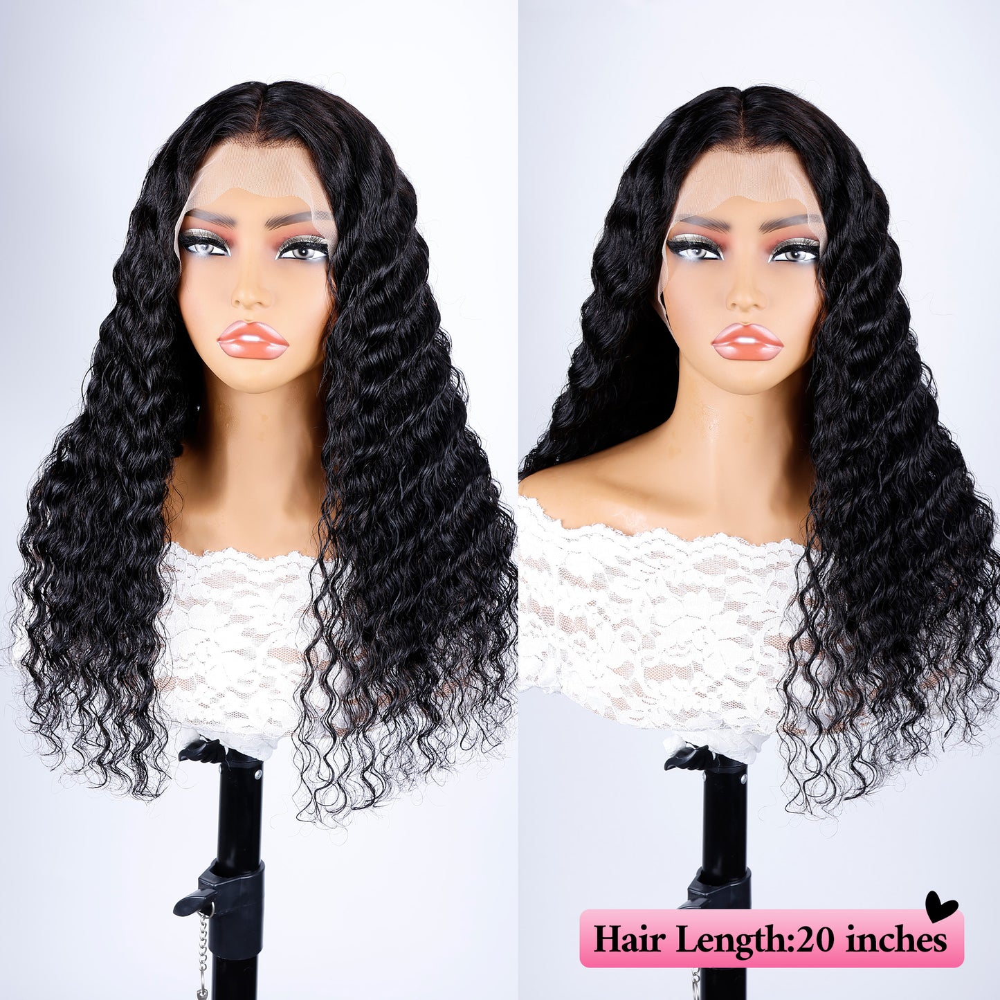 13x4 Lace Wig Deep Wave Wig Real Human Hair