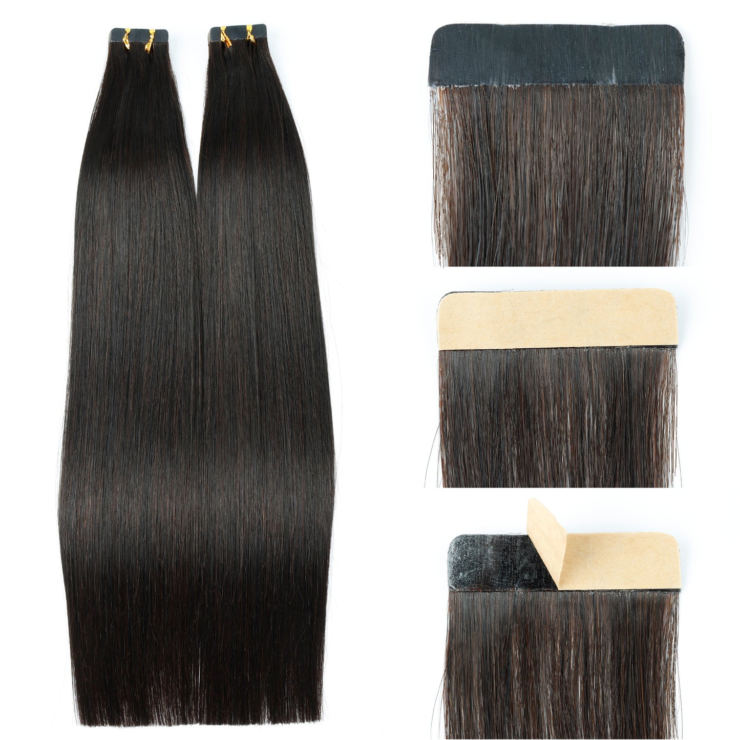 PU hair tape hair 100% human hair