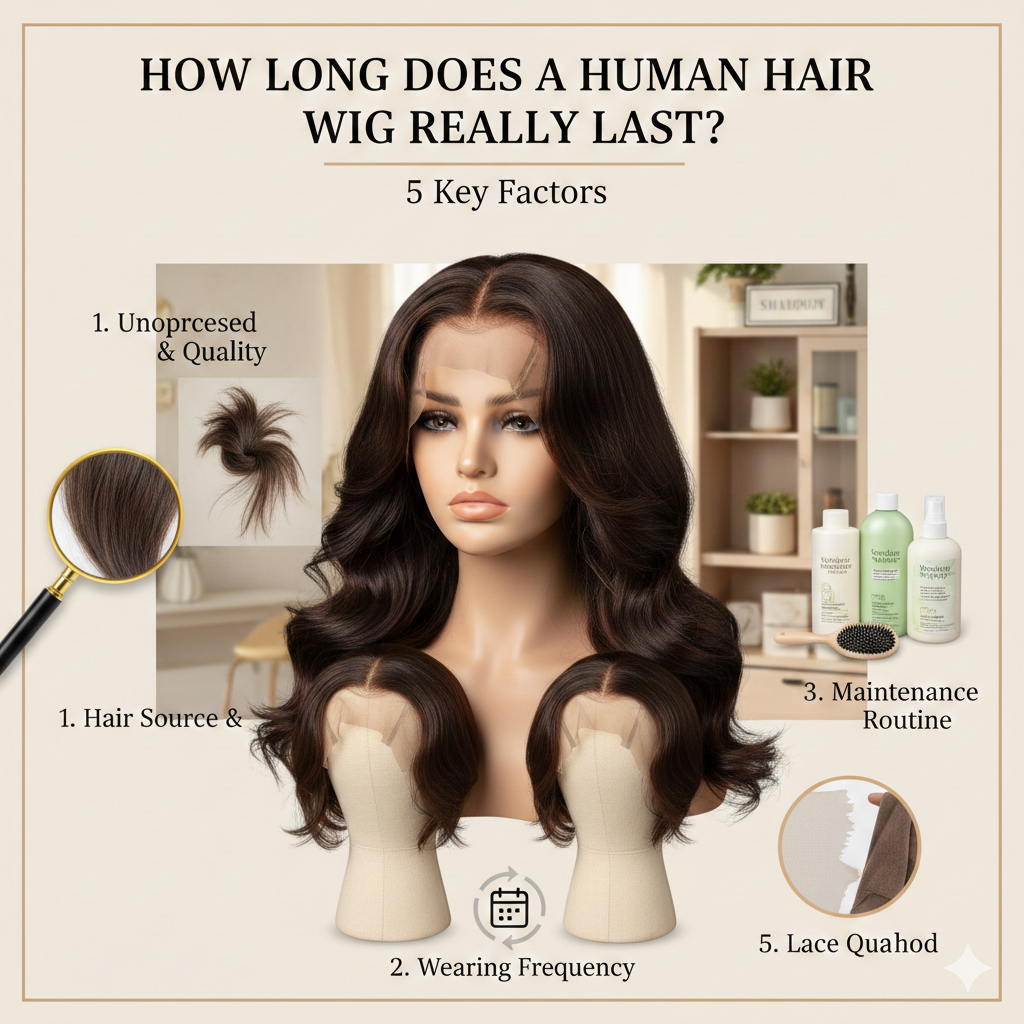 How Long Does a Human Hair Wig Last? 5 Key Factors That Affect Its Lifesp