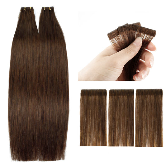 Injected PU hair extension invisible Tape Weft 100% human hair
