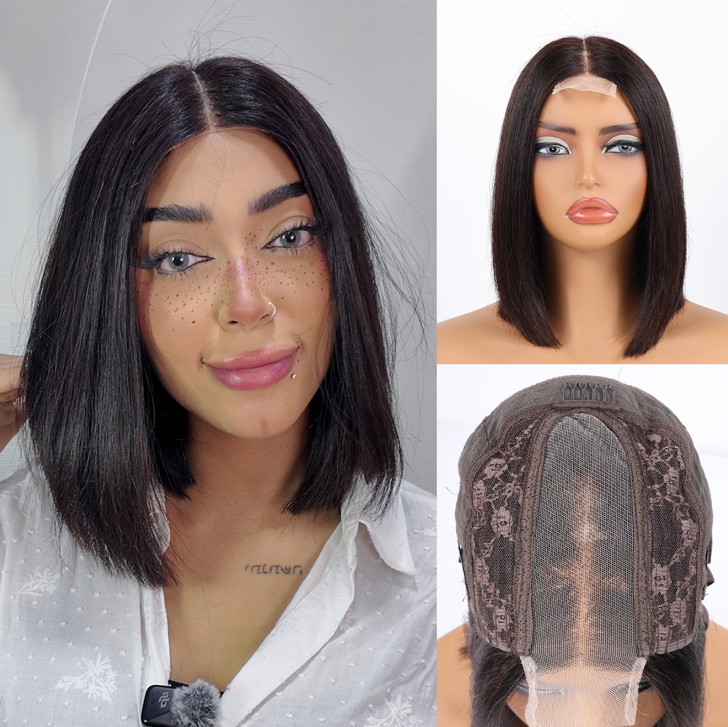 RICH COCO Bob Human Hair Wig | 13×4 Lace Front & 2×6 Lace Closure Wig