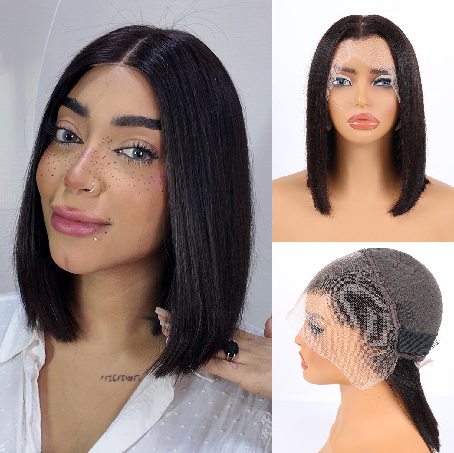 RICH COCO Bob Human Hair Wig | 13×4 Lace Front & 2×6 Lace Closure Wig
