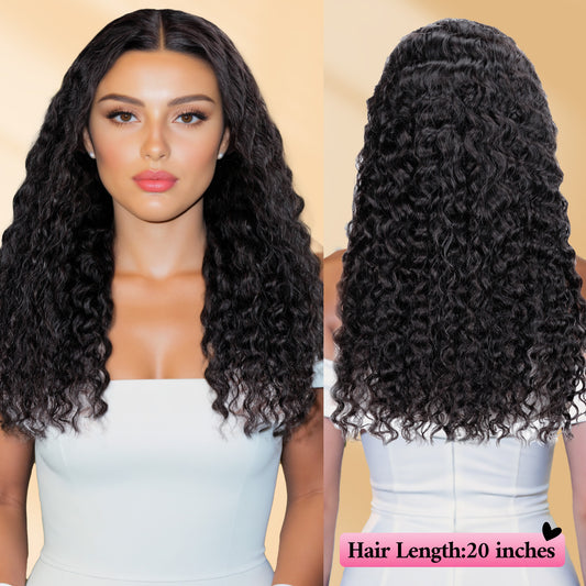 13x4 Lace Wig Water Wave Wig Real Human Hair
